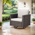 Outdoor Swivel Patio Chair 360¡ã Rotating Chair - Brown