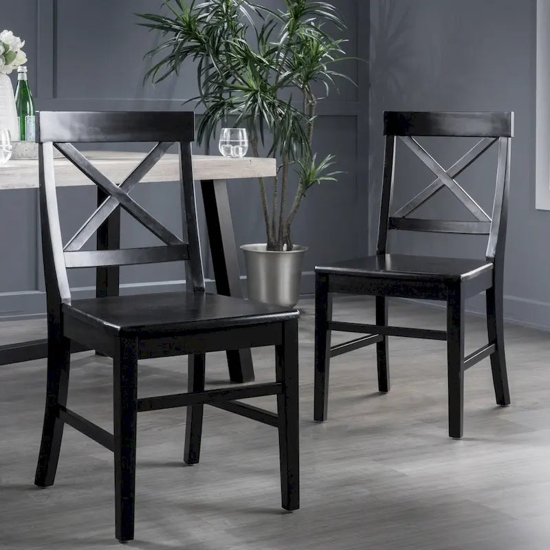 Acacia Wood Dining Chairs for Dining Room,Kitchen,Easy Assembly