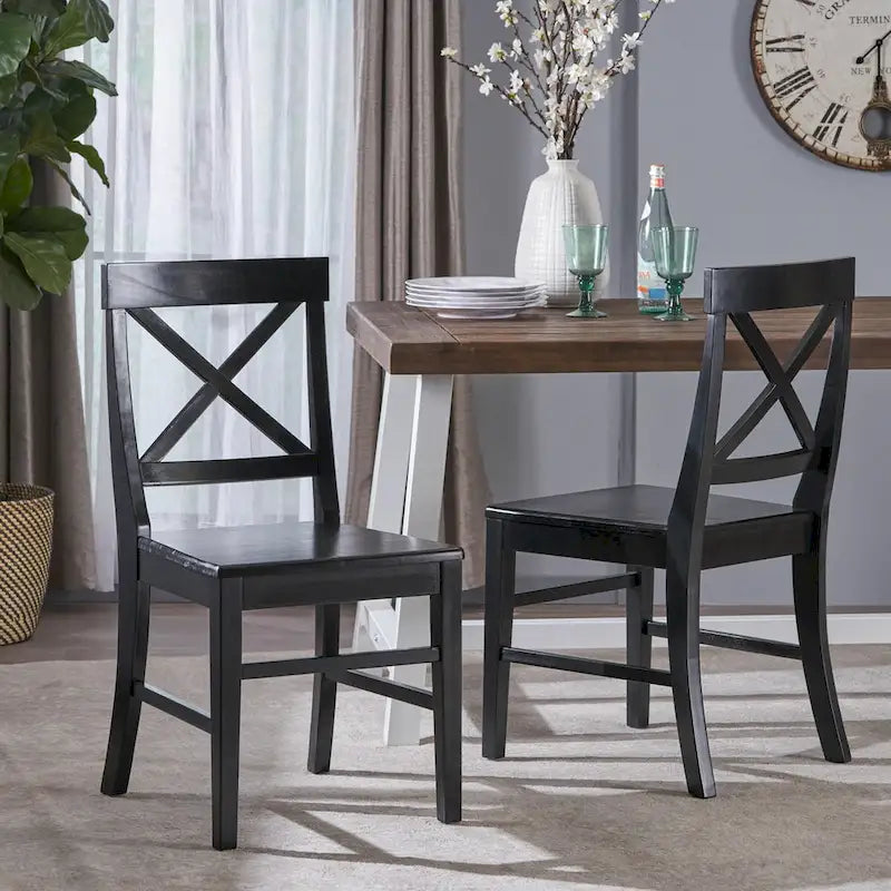Acacia Wood Dining Chairs for Dining Room,Kitchen,Easy Assembly