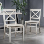 Acacia Wood Dining Chairs for Dining Room,Kitchen,Easy Assembly