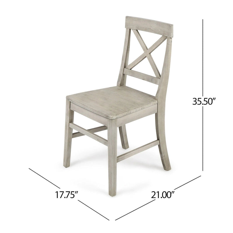 Acacia Wood Dining Chairs for Dining Room,Kitchen,Easy Assembly