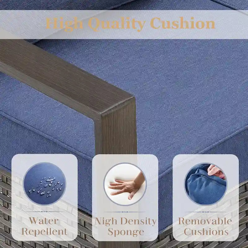 Gymojoy Outdoor Dining Chairs Set of 4 Patio Chairs - Grey