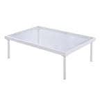 8-Piece Patio Sectional Sofa Set with Tempered Glass Coffee Table