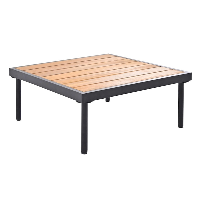 8-Piece Patio Sectional Sofa Set with Tempered Glass Coffee Table