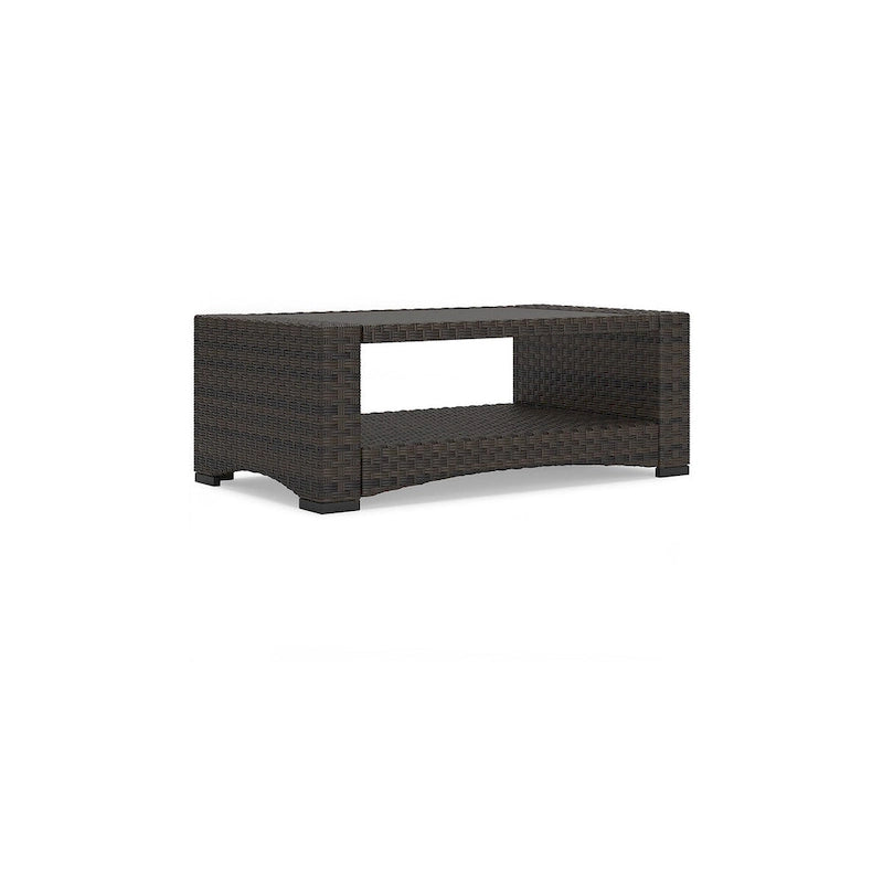 Signature Design by Ashley Windglow Brown Outdoor Coffee Table - 44.38     W x 25.38     D x 16.63     H