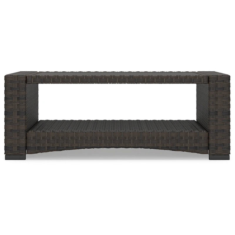 Signature Design by Ashley Windglow Brown Outdoor Coffee Table - 44.38     W x 25.38     D x 16.63     H