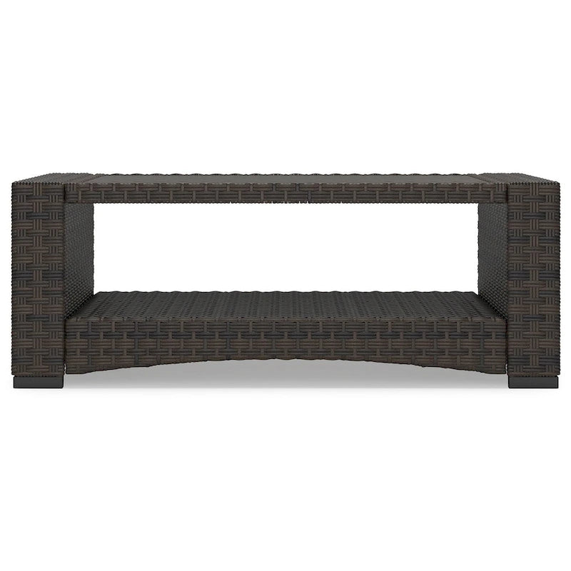 Signature Design by Ashley Windglow Brown Outdoor Coffee Table - 44.38     W x 25.38     D x 16.63     H