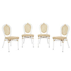 Stacking Bistro Chairs with Metal Frames