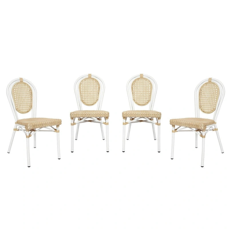 Stacking Bistro Chairs with Metal Frames