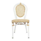 Stacking Bistro Chairs with Metal Frames