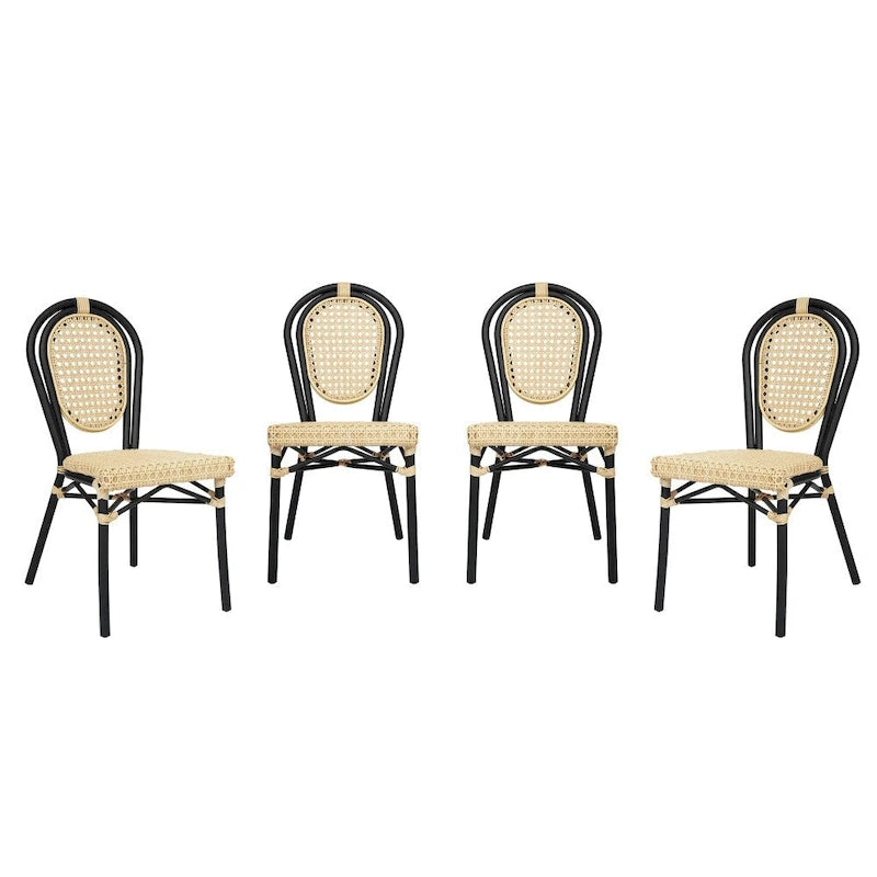 Stacking Bistro Chairs with Metal Frames