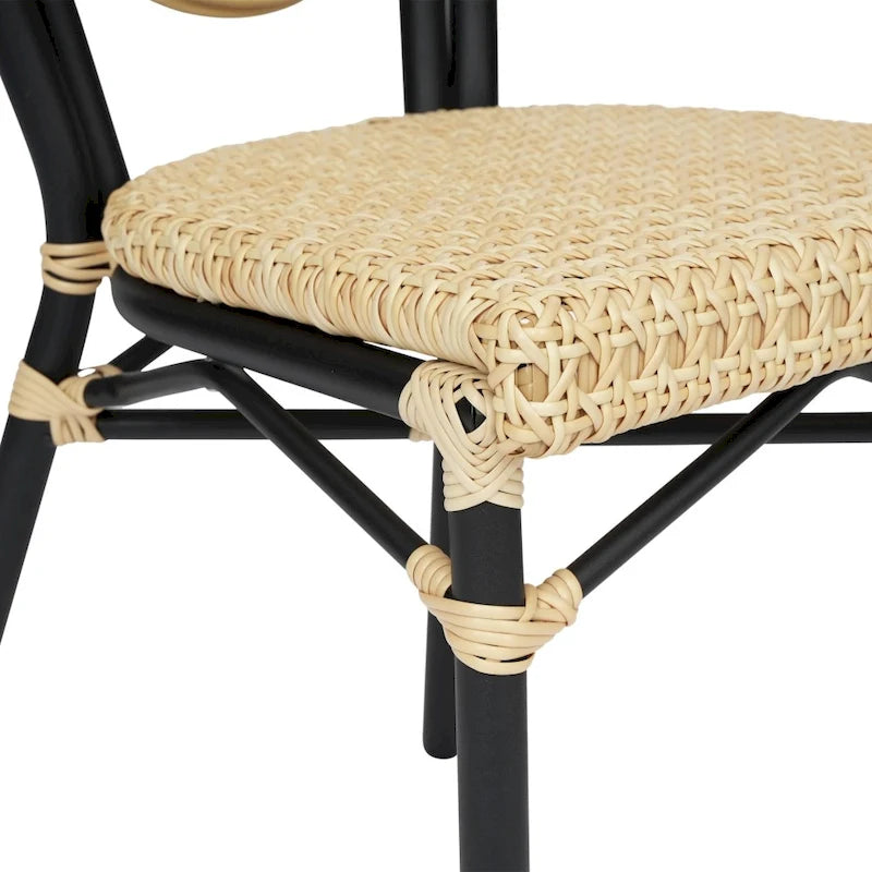 Stacking Bistro Chairs with Metal Frames