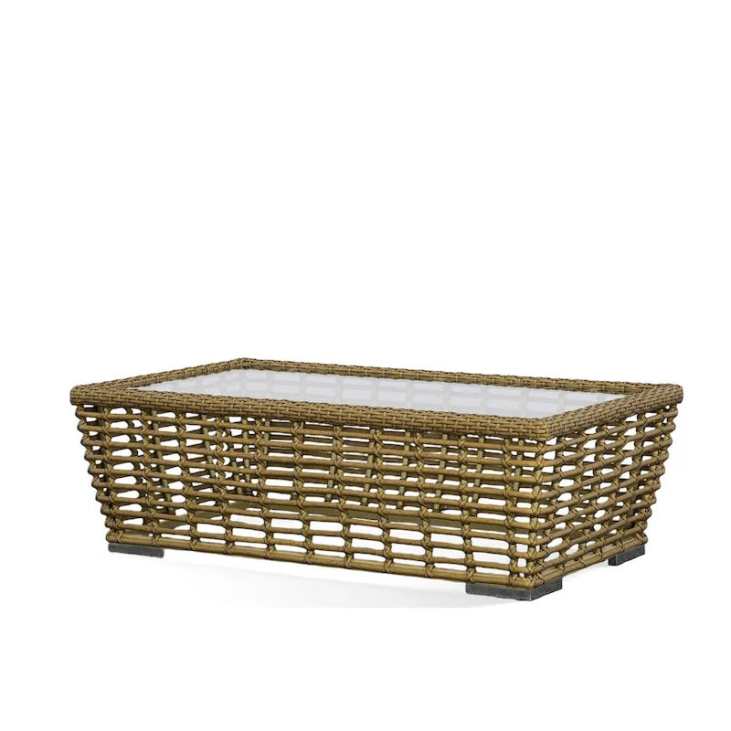 Renava Ko Tao Outdoor Glass & Wicker Coffee Table