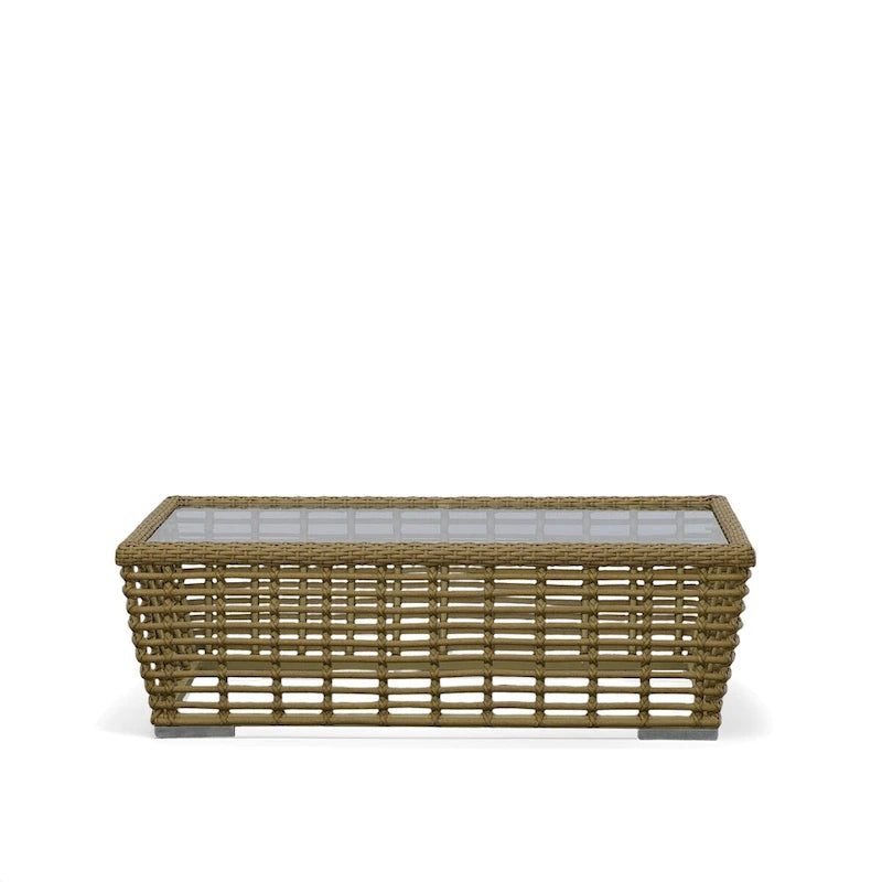 Renava Ko Tao Outdoor Glass & Wicker Coffee Table