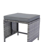 ACROMA 6-piece Rattan Wicker Patio Furniture Set-Outdoor with coffee table