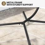 Outdoor Indoor Wicker Hanging Egg Chair Swing Hammock Basket Chair with Stand