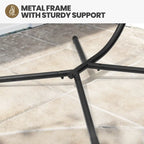 Outdoor Indoor Wicker Hanging Egg Chair Swing Hammock Basket Chair with Stand