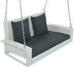50     W Outdoor Patio 2-Person Wicker Porch Swing