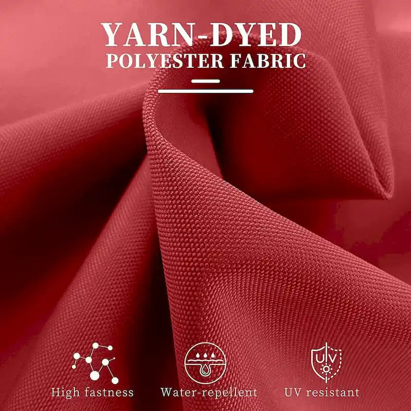 PURPLE LEAF Terra Red Deluxe Outdoor Patio Porch Swing with Weather Resistant Steel Frame, Cushions and Pillow Included