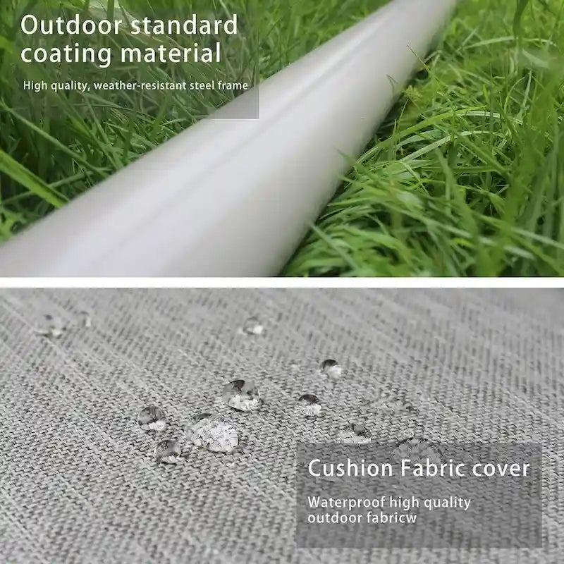 Outdoor Adjustable Metal Swing Chair Swing Bed Hanging Glider Porch Bench for Garden