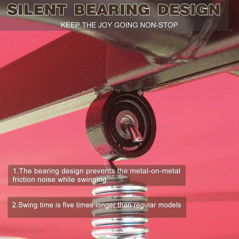 Outdoor Adjustable Metal Swing Chair Swing Bed Hanging Glider Porch Bench for Garden