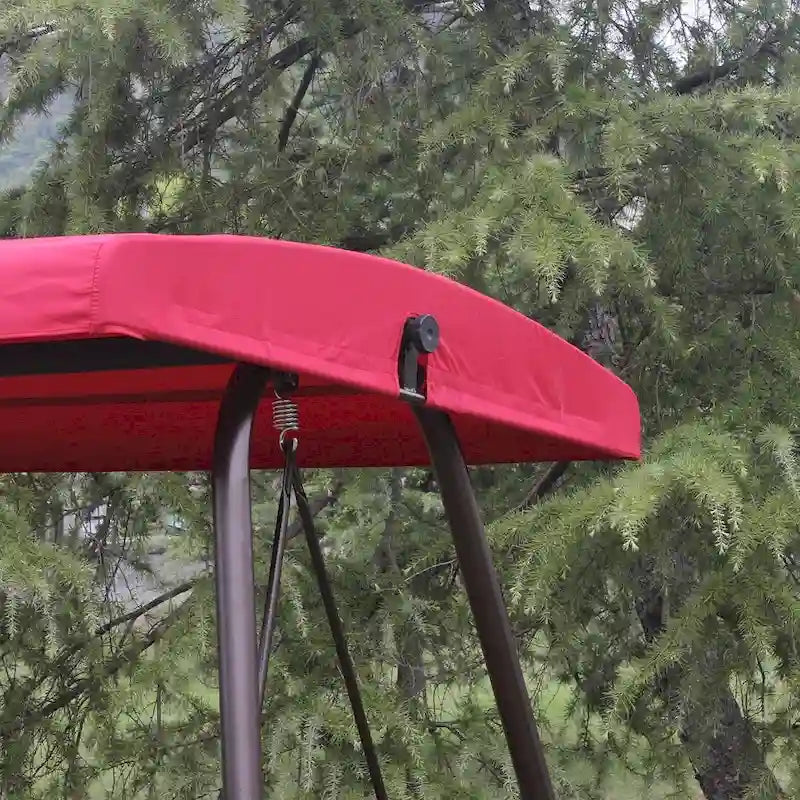 Outdoor Adjustable Metal Swing Chair Swing Bed Hanging Glider Porch Bench for Garden