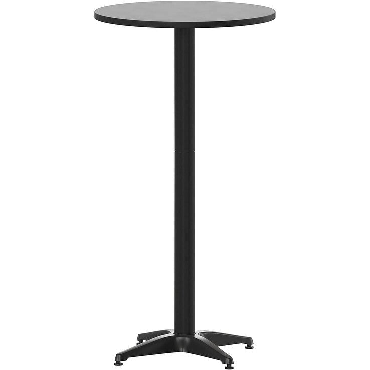 Metal Bar Table Aluminum Table Mellie Round Bar Height Table - TABLE only