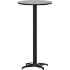Metal Bar Table Aluminum Table Mellie Round Bar Height Table - TABLE only