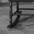 Outdoor Wood Rocking Chair, 350 lbs Porch Rocker with High Back