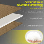 2 Piece Folding Chaise Lounge w/ 5-level Reclining Back, Reading Hole