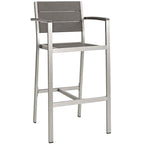 Shore Aluminum Outdoor Bar Stool (Set of 2)