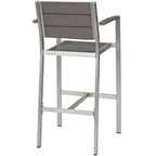Shore Aluminum Outdoor Bar Stool (Set of 2)