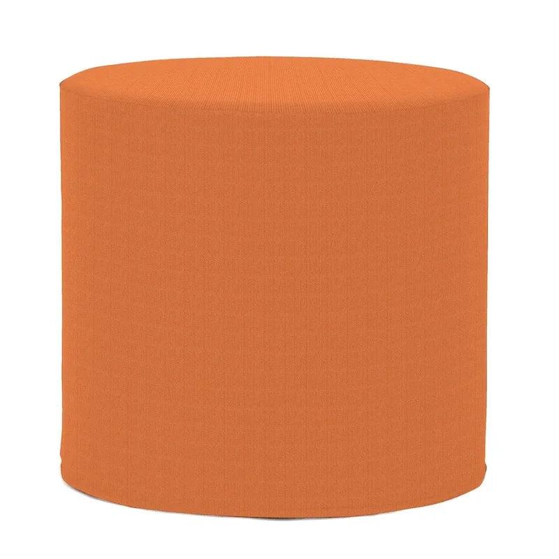 Allan Andrews No Tip Cylinder Ottoman with Cover, Seascape Canyon