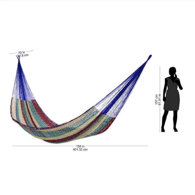 Cotton 'Colors of Mexico' Hammock (Double)