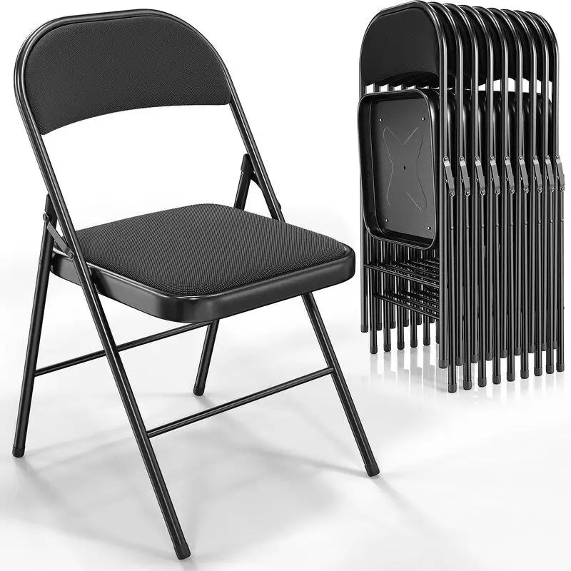 Plastic / Resin Padded Stackable Folding Chair Folding Chair Set (Set of 4)