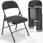 Plastic / Resin Padded Stackable Folding Chair Folding Chair Set (Set of 4)