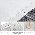 Patio Rattan Rocker Chair with High Back - Brown