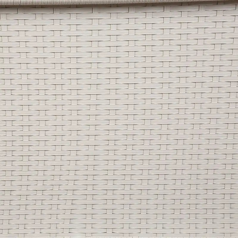 Furniture of America Plato 4-Piece Patio Modern White Wicker Conversation Set